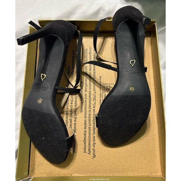 Thalia Sodi Women Darria Cross Strap High Heeled Sandals Size US 8M Black - Picture 6 of 6